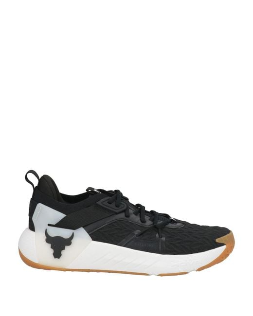 Under Armour Black Sneakers Textile Fibers, Synthetic Material for men