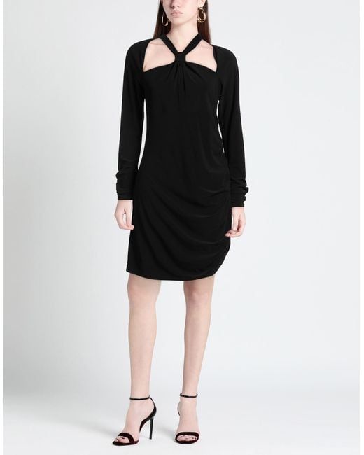 Compagnia Italiana Black Mini Dress Polyester, Elastane