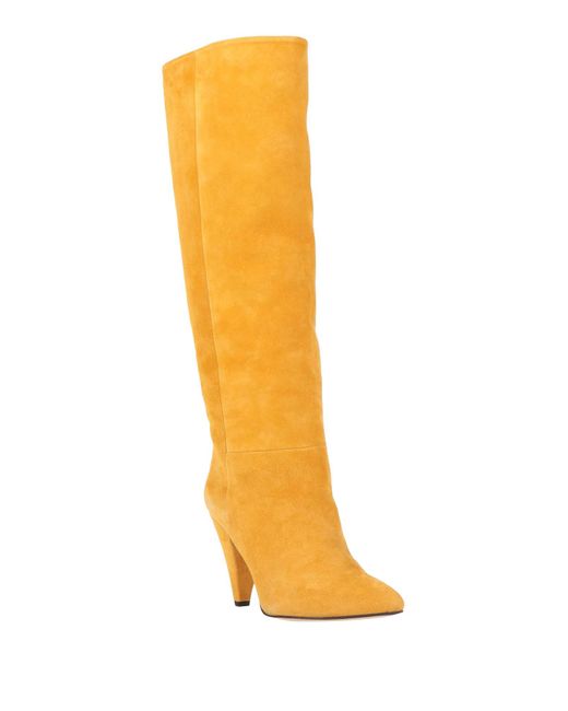 NINNI Yellow Boot Soft Leather