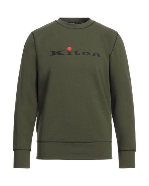 Kiton Green Sweatshirt for men