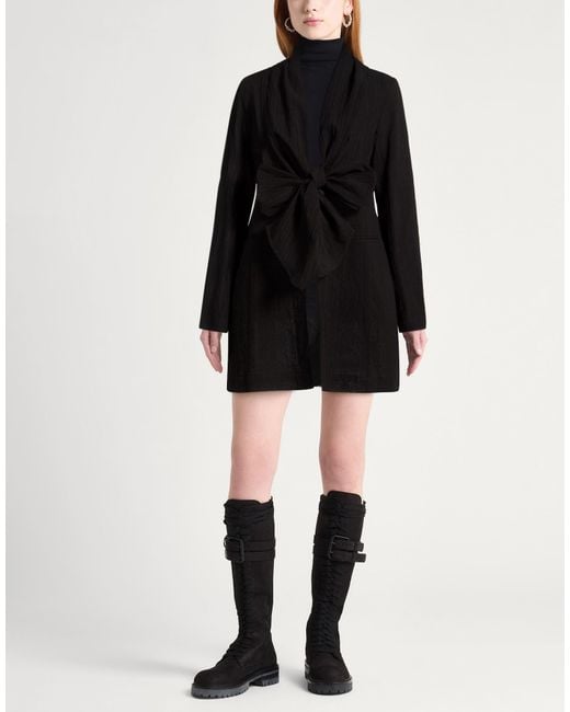 Masnada Black Blazer Cotton, Linen, Wool