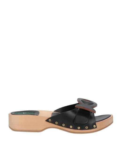 Mules & Zoccoli di Emilio Pucci in Black