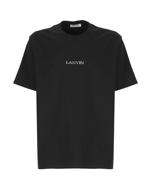 T-shirt di Lanvin in Black da Uomo