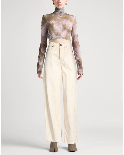 Uma Wang White Pants Cotton