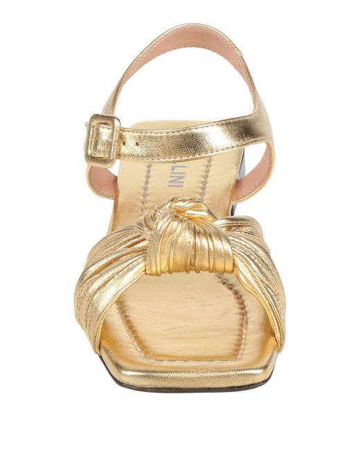 Pollini Natural Sandals Leather
