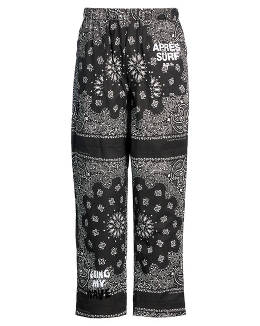 APRÈS SURF Gray Pants Cotton for men