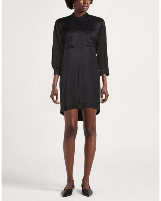 8pm Black Mini Dress Viscose