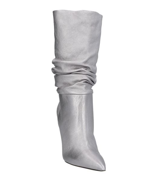 Paris Texas Gray Ankle Boots