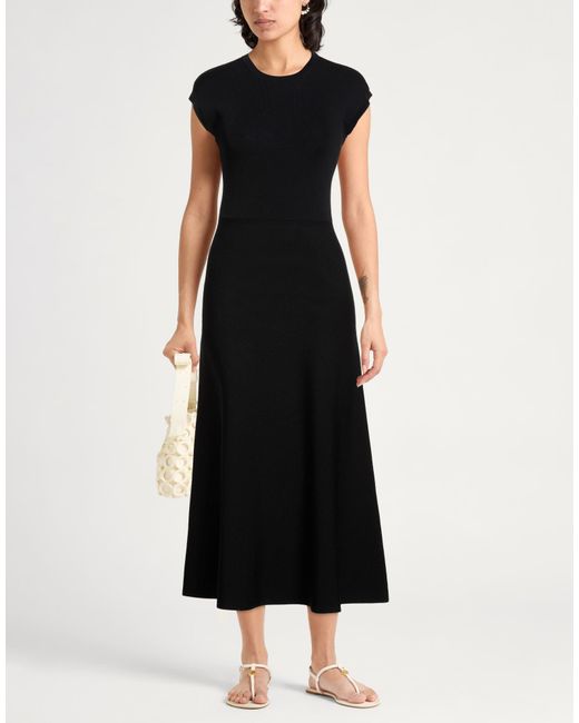 Anna Molinari Black Midi Dress
