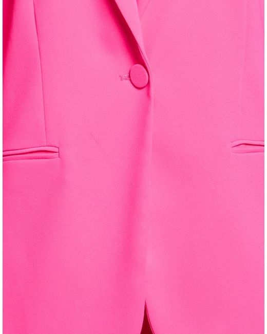 Pinko Pink Fuchsia Blazer Polyester, Elastane