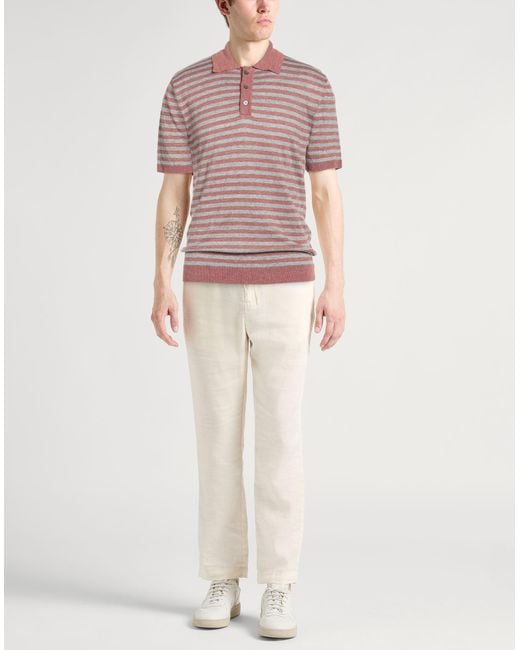 Daniele Fiesoli Pink Polo Shirts for men