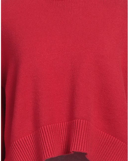 Kaos Red Turtleneck Viscose, Polyester, Polyamide