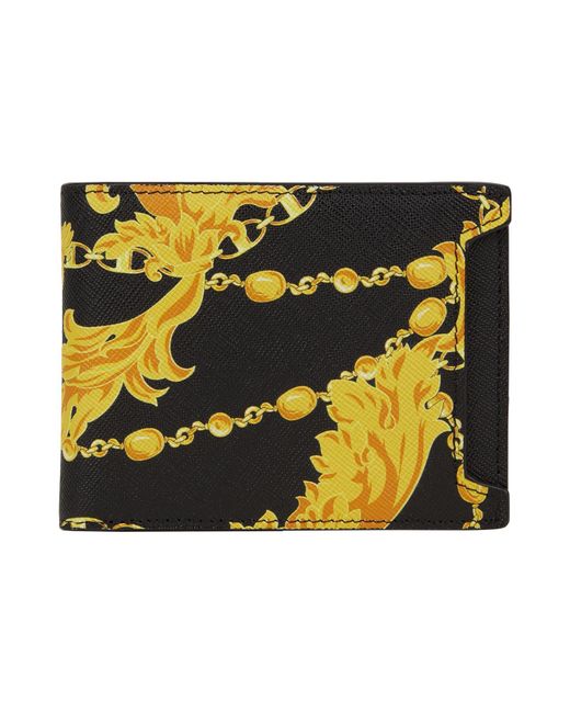 Versace Jeans Couture Black Wallet Calfskin for men