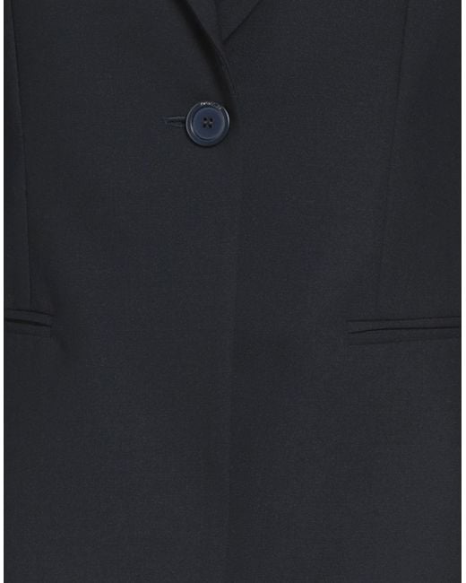 Semicouture Black Blazer Polyester, Virgin Wool, Elastane