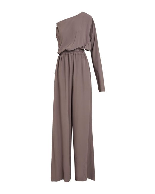 Rick Owens Gray Jumpsuit Acetate, Silk
