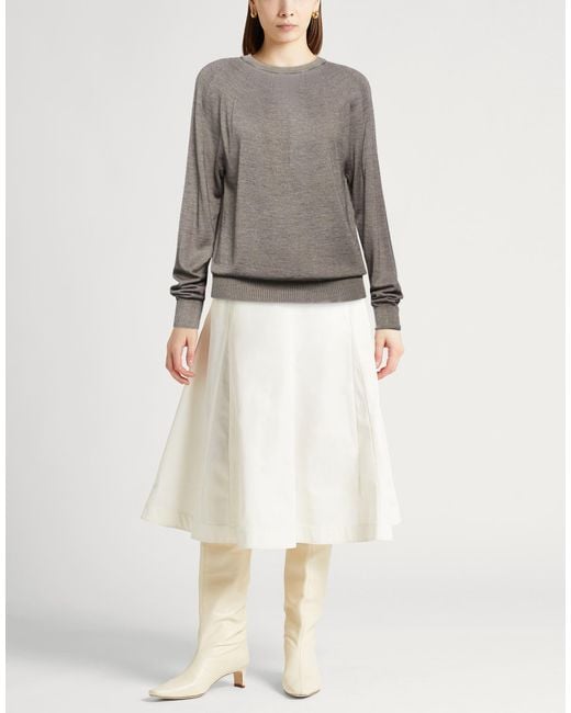 Gentry Portofino Gray Sweater Virgin Wool, Silk