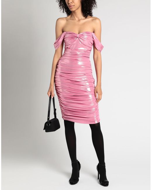 Norma Kamali Pink Midi Dress