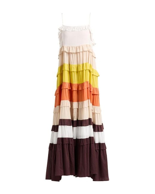 Twinset White Maxi-Kleid