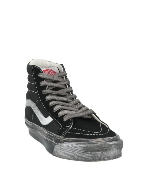 Vans Black Sneakers Leather, Textile Fibers