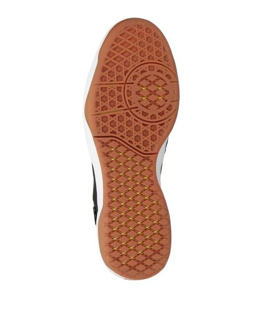 Vans White Sneakers Leather, Textile Fibers for men