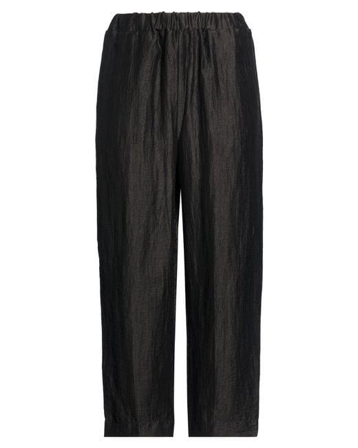 Alpha Studio Black Pants Linen, Nylon