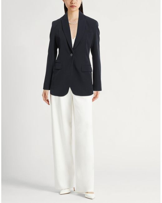 Liu Jo Blue Blazer Polyester, Elastane