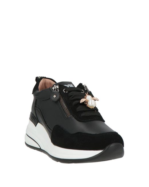 Keys Black Sneakers Leather