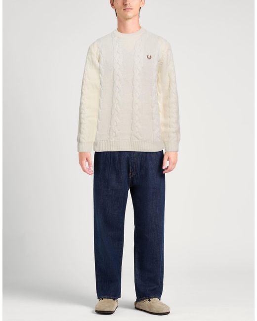 Pullover di Fred Perry in White da Uomo