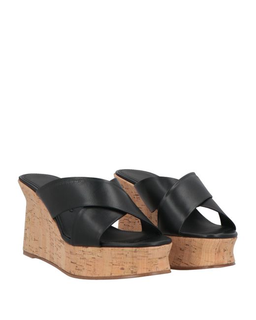 Ferragamo Brown Mules & Clogs Lambskin