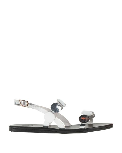 Ancient Greek Sandals White Sandals