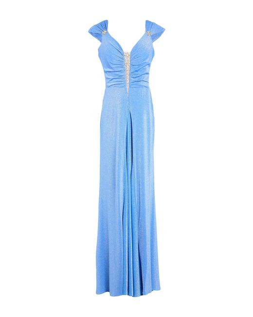 ALLURE EVENING Blue Maxi Dresses