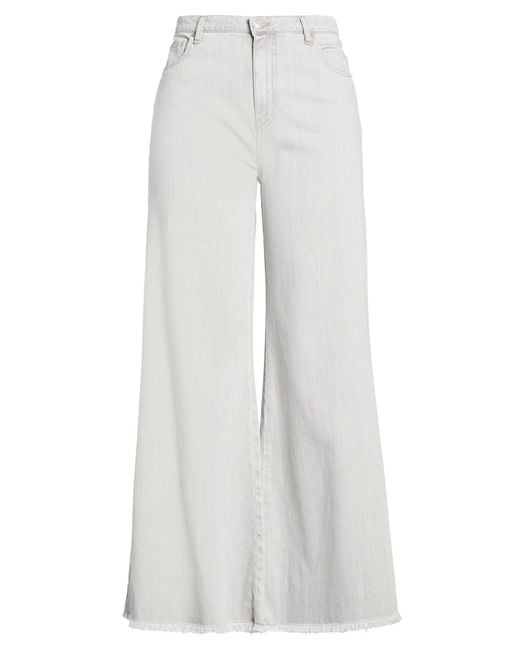 ViCOLO White Denim Couture Jeans Cotton, Lyocell