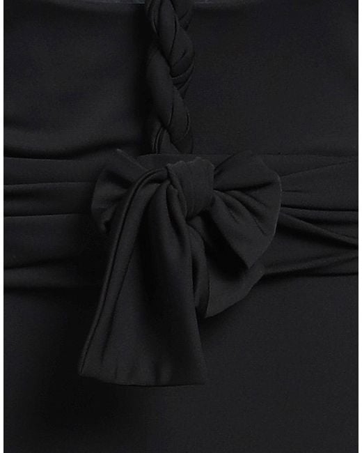 Amotea Black Mini Dress Polyester, Elastane