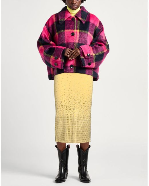Sandro Yellow Midi Skirt