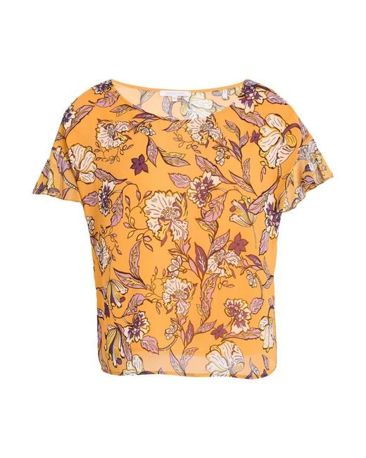 Patrizia Pepe Orange Top Polyester