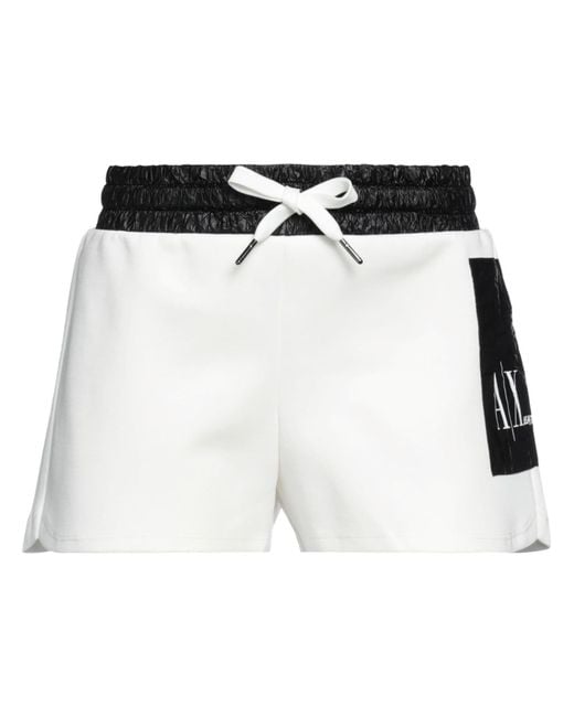 Armani Exchange Black Shorts & Bermuda Shorts