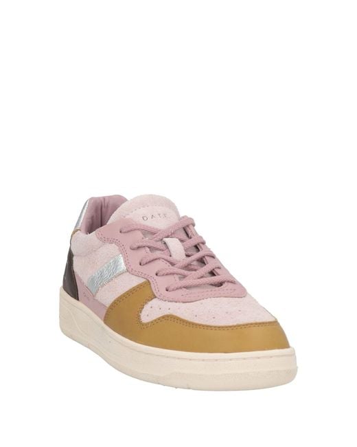 Date Pink Light Sneakers Leather