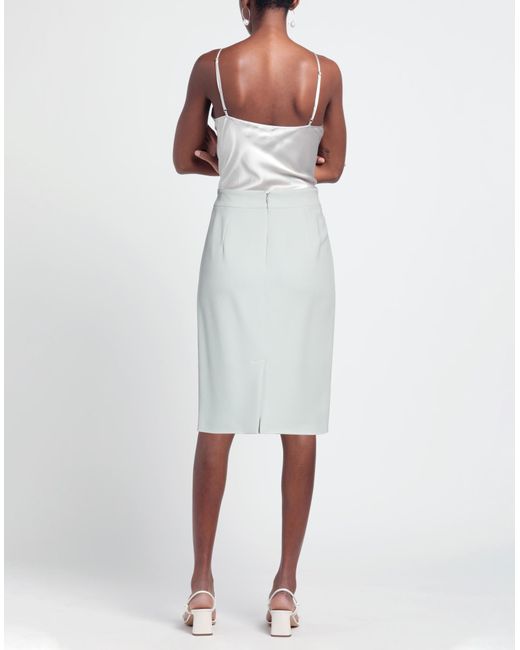 Emporio Armani White Midi Skirt