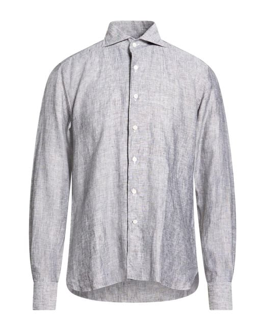 100 Hands Gray Shirt Linen for men