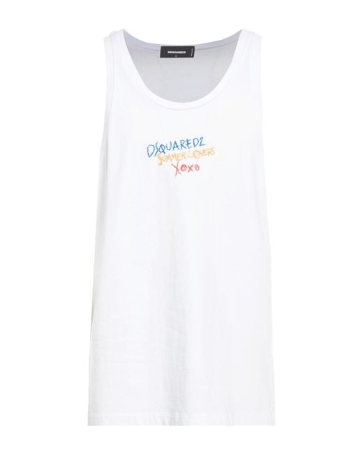 Débardeur DSquared² pour homme en coloris White