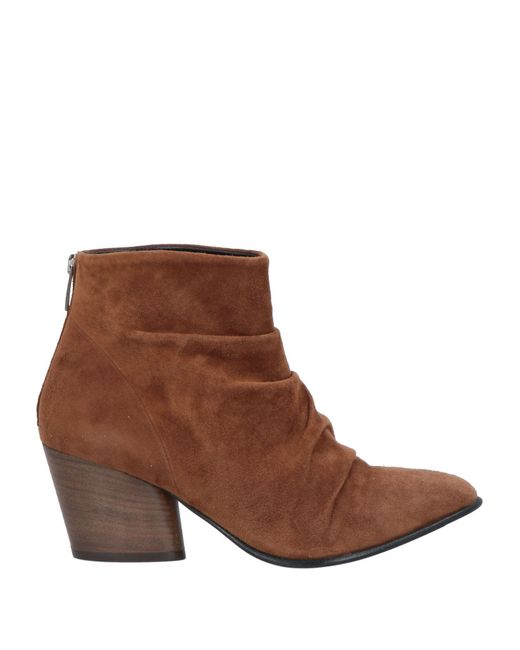 LARA MAY Brown Ankle Boots