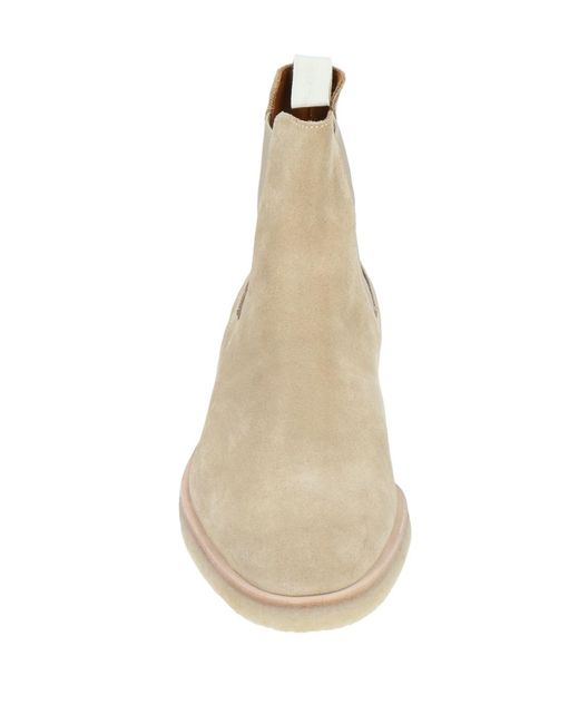Common Projects Natural Sand Ankle Boots Soft Leather for men