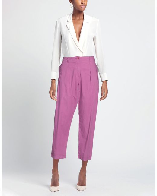 Manila Grace Pink Pants Cotton