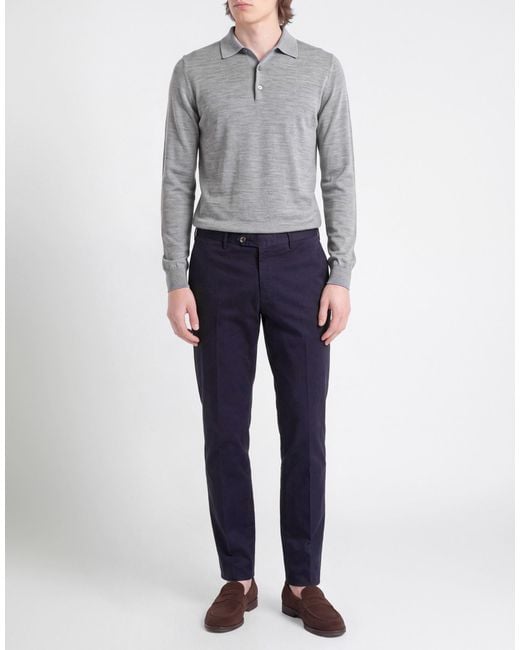 PT Torino Blue Pants Cotton, Elastane for men