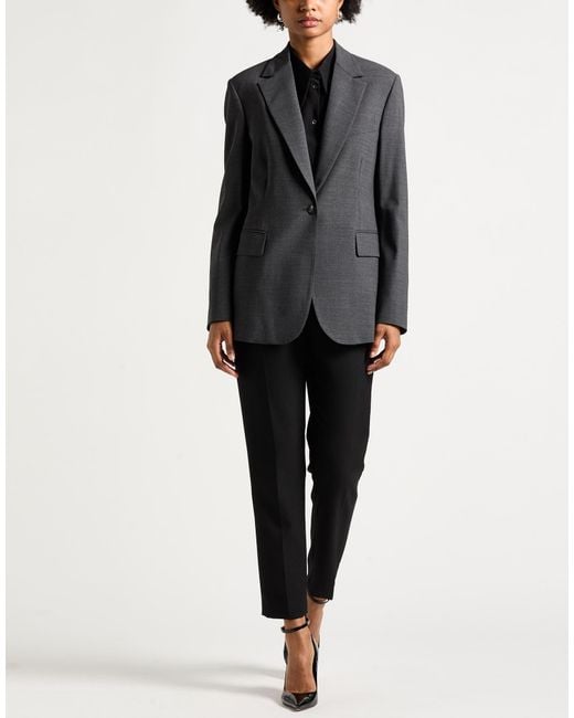 Eleventy Black Blazer Wool, Elastane