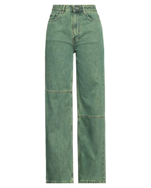Pantalon en jean Ganni en coloris Green