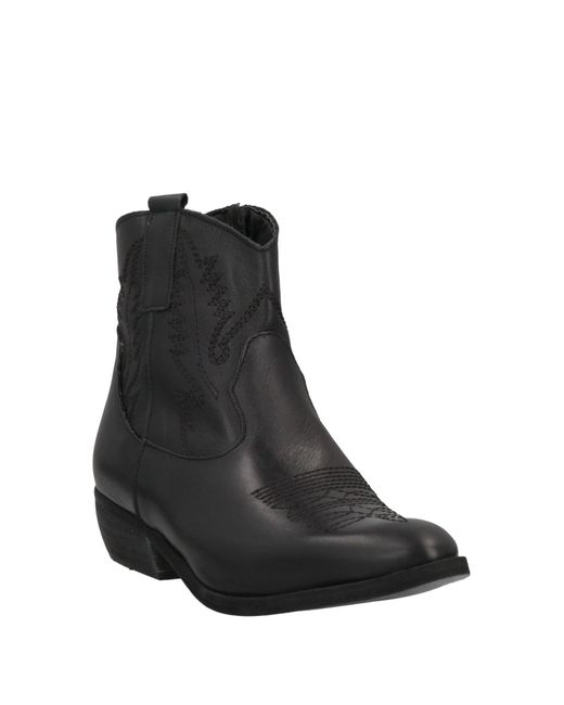 Divine Follie Black Ankle Boots
