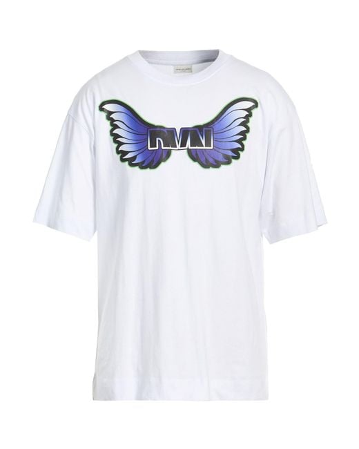Dries Van Noten Blue T-Shirt Cotton for men