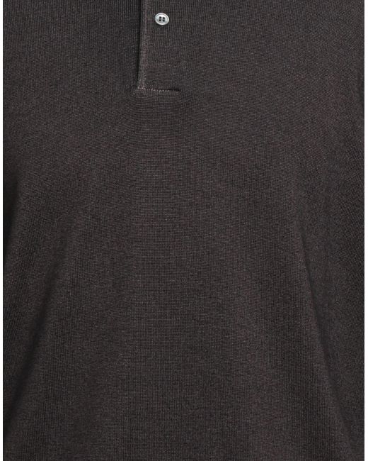 Tagliatore Black Dark Sweater Virgin Wool for men