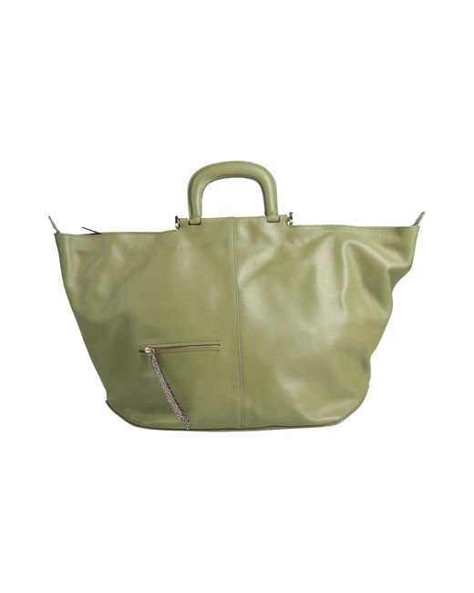 Borsa A Mano di Borbonese in Green